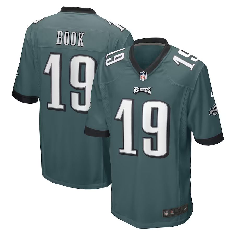 Men Philadelphia Eagles #19 Ian Book Nike Midnight Green Game Player NFL Jersey->new york jets->NFL Jersey